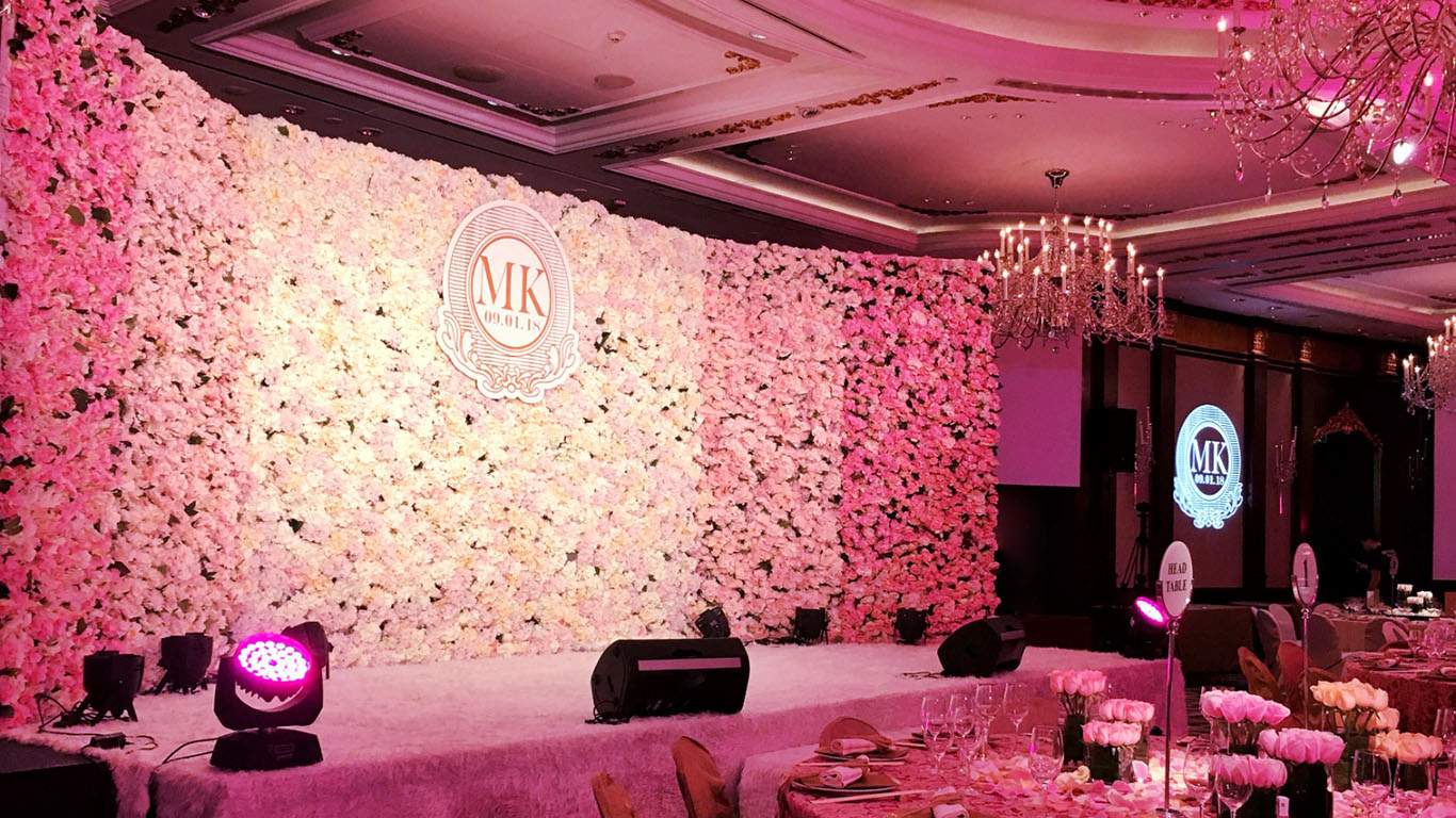 Island shangri-la hotel Wedding decoration